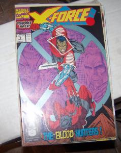 X-Force # 2  1991, Marvel  CABLE+ 2ND APPERANCE DEADPOOL  1ST KANE BLOOD BROTHER