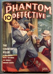 Phantom Detective Pulp September 1938- Counterfeit Killer