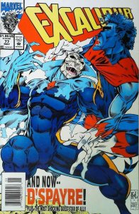 Excalibur #77 (Newsstand) (with card) VF ; Marvel | Scott Lobdell Nightcrawler