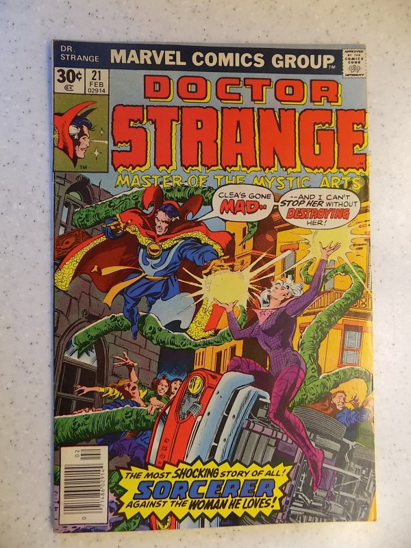 DOCTOR STRANGE # 21 MARVEL BRONZE MYSTIC ADVENTURE ACTION FN+