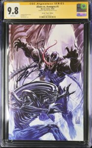 Aliens Vs Avengers (2024) # 1 (CGC 9.8 SS) Signed Mark Brooks  * Census = 8 *