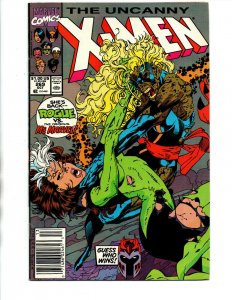 The Uncanny X-Men #269 newsstand - Rogue vs Ms Marvel - Jim Lee - 1990 - VF/NM