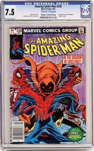Spiderman #238 (1983) KEY HOBGOBLIN 1st APPEARANCE! Newsstand Variant/Peter Gwen