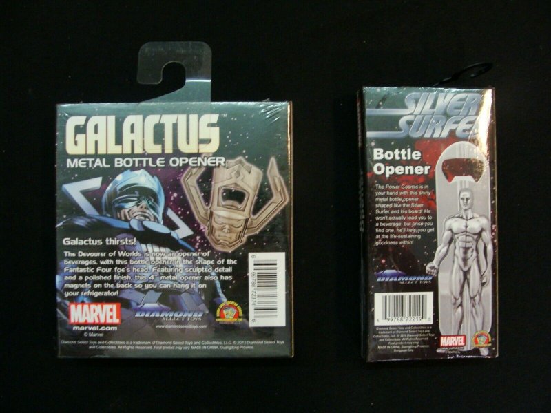 Galactus & Silver Surfer Bottle Openers Set of 2 Marvel Diamond Select Toys 