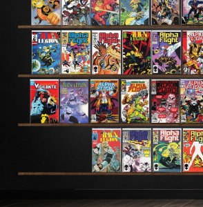 Huge Lot 150+ Comics with Alpha Flight, Alien Legion, Vigilante & More!