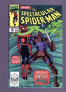 Spectacular Spider-Man #166 - Sal Buscema Cover Art. Kingpin App. (9.2) 1990
