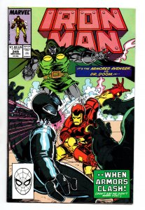 Iron Man #249 & 250 complete set - vs Doctor Doom - 1989 - NM