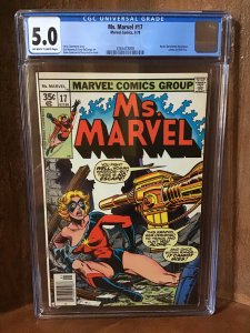 Ms. Marvel 17 Cgc 5.0 Ow/w Pages 2nd Mystique Cameo