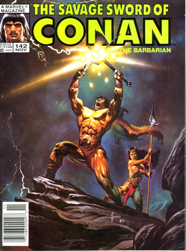 Savage Sword of Conan #142 Marvel Comics 1987 VF