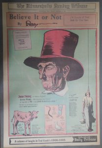 Believe It Or Not by Robert Ripley from 9/5/1937 Size: 15 x 22 inch Full Size!