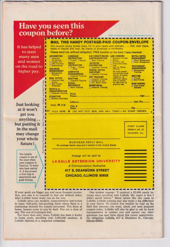 NIGHT NURSE #3 (Mar 1973) Nice VGF 5.0 off white to white!