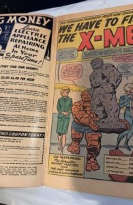 Fantastic Four #28 (1964)X-men, puppet master, mad thinker -foxxing/staining