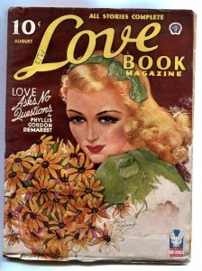 Love Book Magazine Pulp August 1944- Phyllis Gordon Demarest