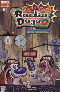 REN & STIMPY: RADIO DAZED & CONFUSED (1995 Series #1 NEWSSTAND Very Fine