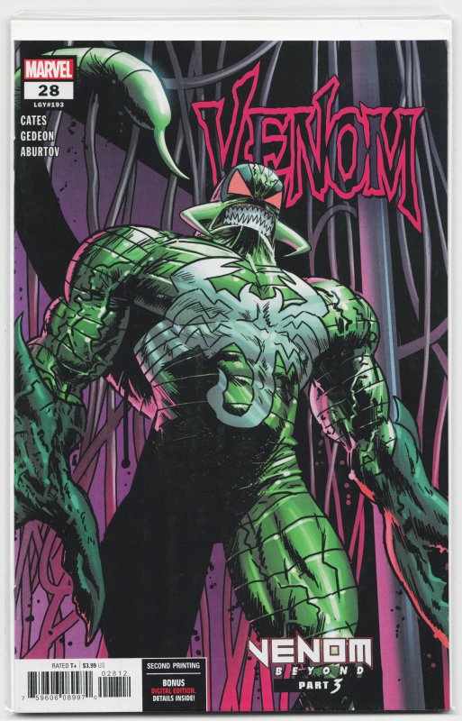 Venom #28 Second Print Cover (2020) Venom