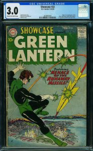 Showcase 22 CGC 3.0  1st SA Green Lantern 