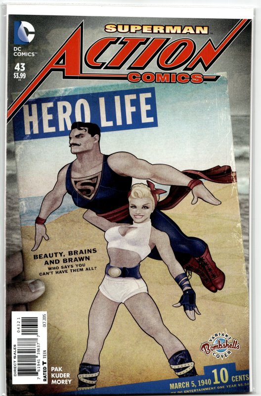 Action Comics #43 Variant Cover (2015) Superman