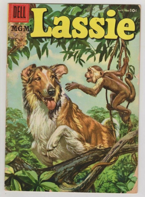 MGM'S LASSIE #28 1956 DELL COMICS