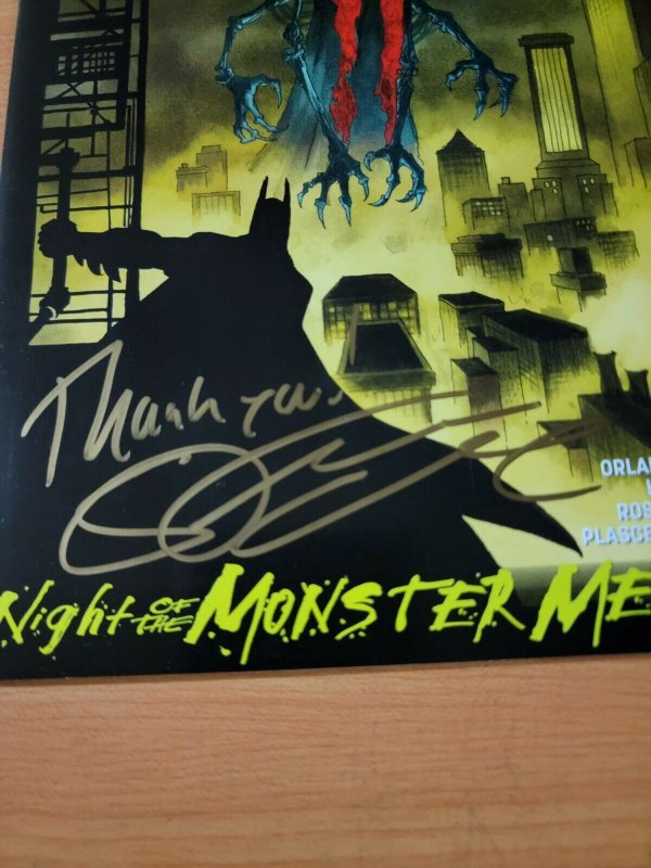 Batman #8 Variant Cover Signed Steve Orlando ~ NEAR MINT NM ~ 2016 DC Comics