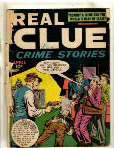 Real Clue Crime Stories Vol. # 3 # 2 Hillman Golden Age Comic Book PR/GD JK1