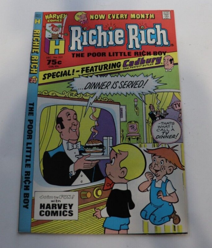 Richie Rich #221 1986 Harvey Comics