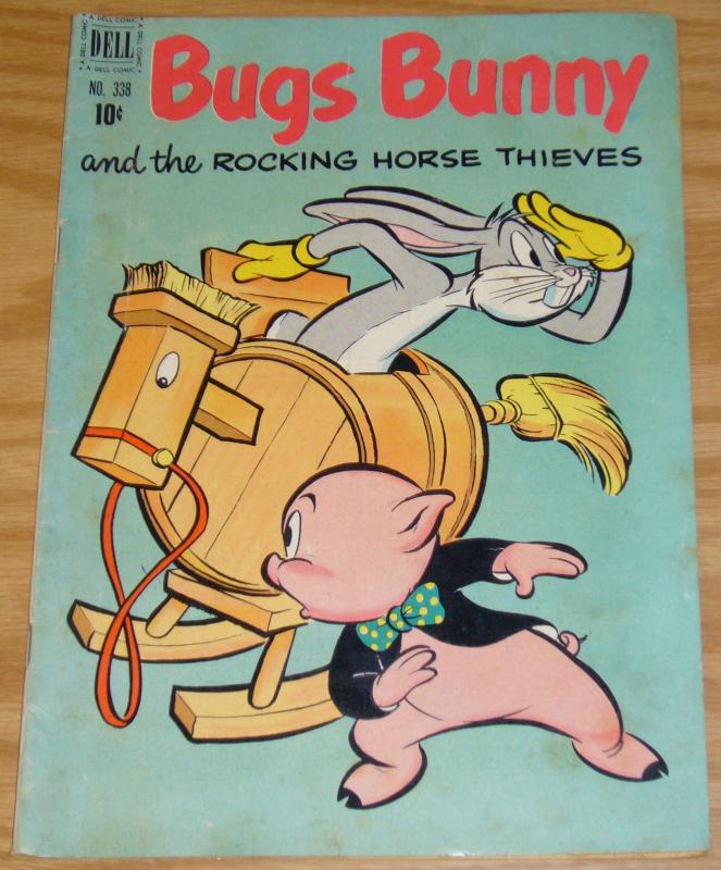 Four Color #338 FN- bugs bunny and the rocking horse thieves - golden age 1951