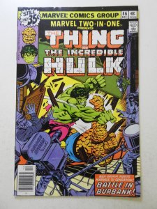Marvel Two-in-One #46 (1978) Thing Hulk Battle! Sharp VF Condition!