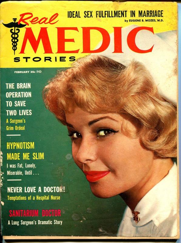 Real Medic #3 2/1959-exploitaion-bizarre pulp type thrills-G