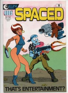 SPACED #11, NM-, Eclipse, Tom Stazer, 1986, 1st, more Indies in store