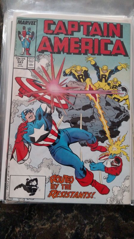 Captain America #343 (Marvel,1988) Condition NM