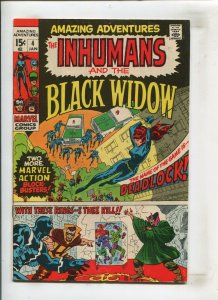 AMAZING ADVENTURES #4 (6.0) INHUMANS AND BLACK WIDOW!! 1970