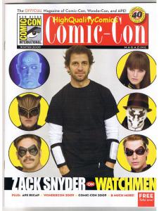 SDCC MAGAZINE for 2009, NM, Watchmen, Zack Snyder,  San Diego Comic Convention