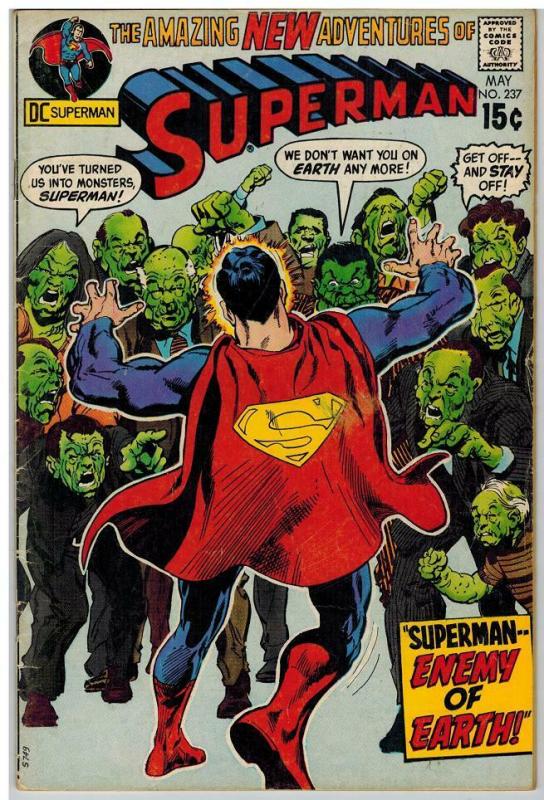 SUPERMAN 237 VG May 1971 COMICS BOOK