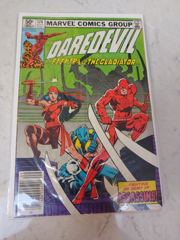 Daredevil 174 Newsstand! 1st Hand! Elektra! Frank Miller! HIGH GRADE!