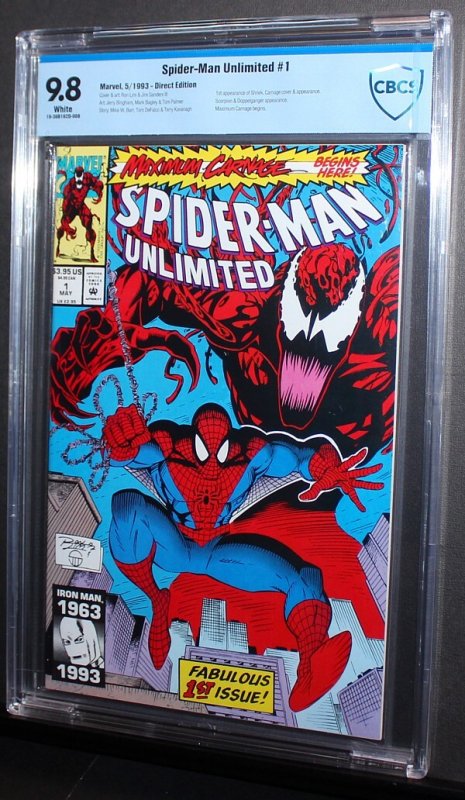 Spiderman Unlimited #1  /  CBCS 9.8 NM-MT  /   2017