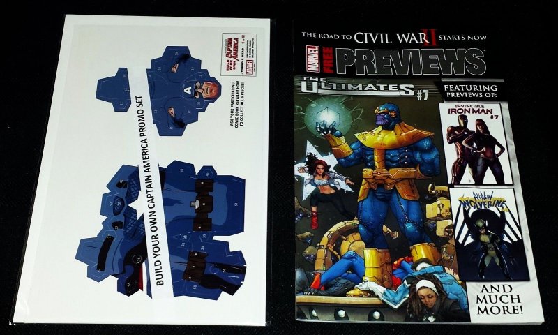 Build Your Own Captain America Paper Doll Set & Civil War II Preview – New!