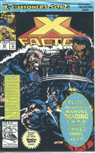X-Factor #85 Marvel Comics Poly Bagged With Trading Card December Dec 1992 VFNM)