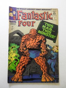 Fantastic Four #51 (1966) VG+ Condition moisture stain
