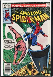 The Amazing Spider-Man #211 Newsstand Edition (1980) Spider-Man
