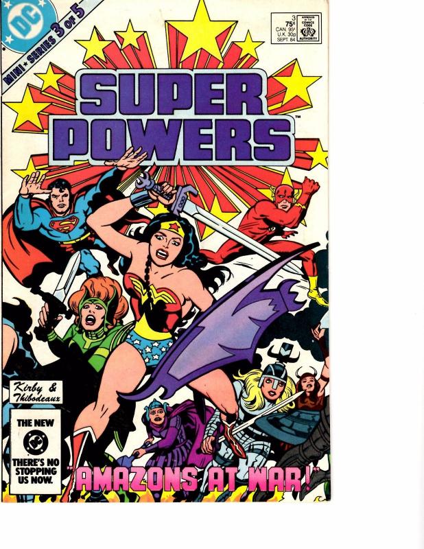 Lot Of 4 Super Powers DC Comic Books #1 2 3 5  BH54
