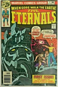 ETERNALS#1 FN+ 1976 JACK KIRBY MARVEL BRONZE AGE COMICS