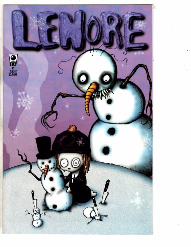 Lenore # 2 NM 1st Print SLG Comic Book Slave Labor Graphics Snowman Cover J240