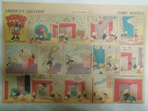 Donald Duck Sunday Page by Walt Disney from 11/2/1941 Half Page Size