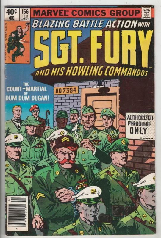 Sgt. Fury and His Howling Commandos #156 (Feb-79) VG Affordable-Grade Sgt. Fu...