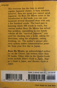 Survival Japanese ,de Menthe2000 editionSee all my books
