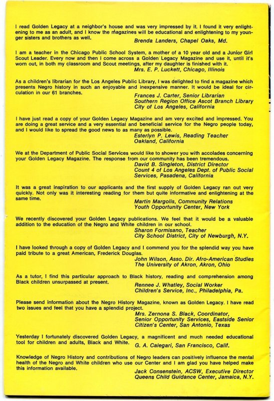 Golden Legacy #8 1969-Frederick Douglas - Part 2 Black History FN/VF