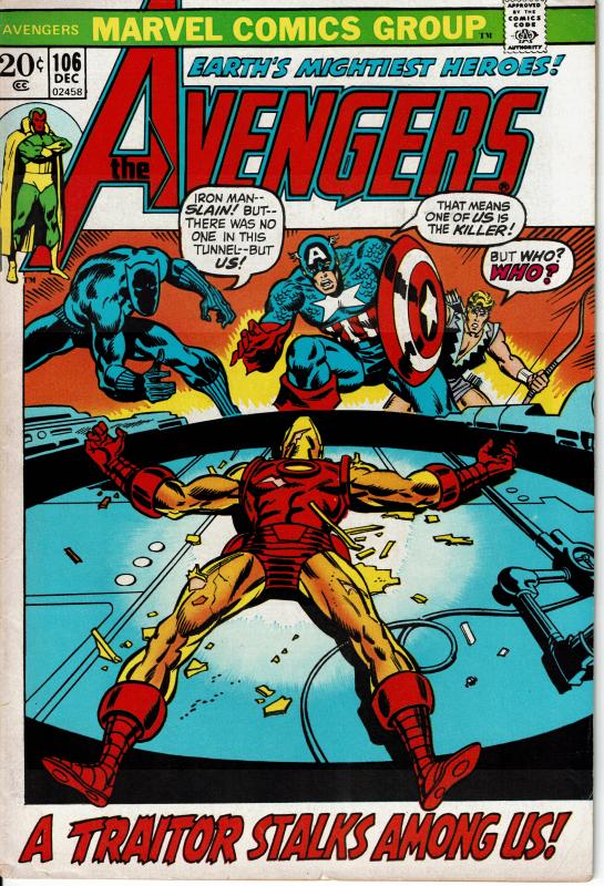 Avengers #106, 6.0 or better