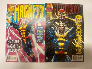 5 MARVEL comic books Magneto #1 2 3 Magneto Rex #2 3 22 KM11