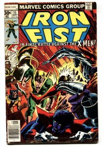 Iron Fist #15 1977-BRONZE-AGE MARVEL Last issue X-Men G