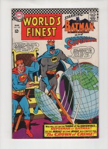 WORLD'S FINEST #165 Last Bill Finger on Batman High Grade